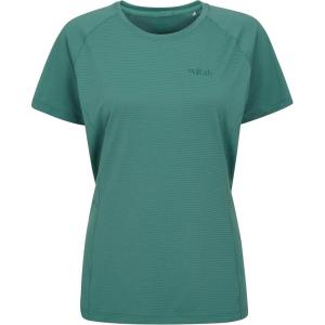 Rab Women’s Sonic Tee – Lightweight Breathable Short-Sleeve T-Shirt for Trail Running & Hiking(Eucalyptus)