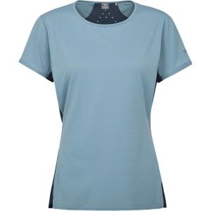 Rab Women’s Sonic Ultra Tee Shirt – Lightweight Quick-Drying T-Shirt for Hiking & Trail Running(Citadel/Tempest Blue)