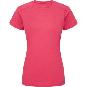 Rab Women’s Syncrino Base Tee Shirt – Short-Sleeve Merino Wool T-Shirt for Skiing, Hiking, & Climbing(Watermelon)