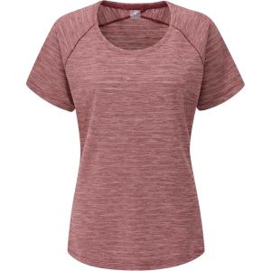 Rab Women’s Wisp Tee Breathable Short-Sleeve T-Shirt for Hiking, Climbing, & Casual(Deep Heather Marl)