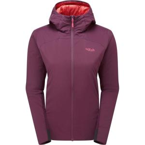 Rab Women’s Xenair Alpine Flex Jacket – Hooded Synthetic Insulated Coat for Hiking & Mountaineering(Mulberry)