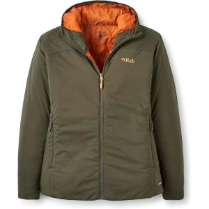 Rab Women’s Xenair Alpine Light Hooded Insulated Jacket for Hiking & Mountaineering(Army)