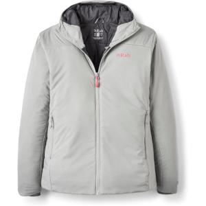 Rab Women’s Xenair Alpine Light Hooded Insulated Jacket for Hiking & Mountaineering(Light Zinc)