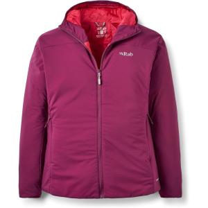 Rab Women’s Xenair Alpine Light Hooded Insulated Jacket for Hiking & Mountaineering(Mulberry)