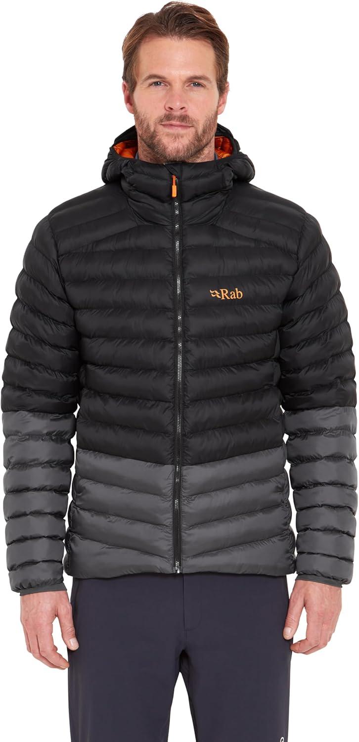 imageRab Mens Cirrus Alpine Jacket Lightweight Insulated Coat for Climbing ampamp MountaineeringBlackGraphene