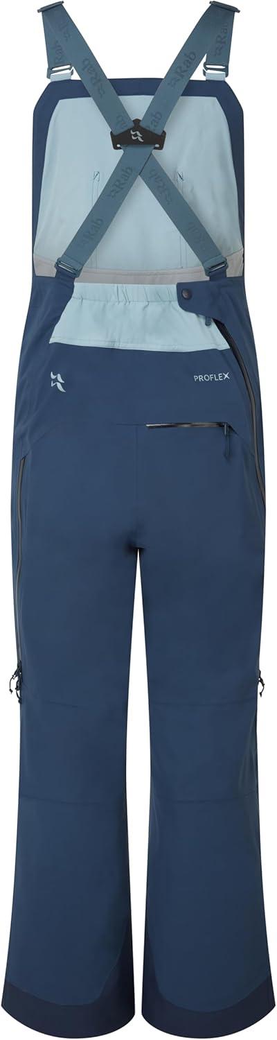 imageRab Womens Khroma Kinetic Bib Waterproof Breathable Pants for Skiing ampamp MountaineeringTempest Blue