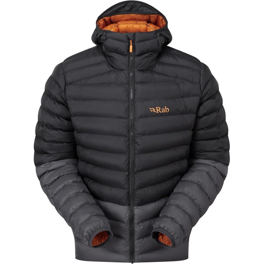 imageRab Mens Cirrus Alpine Jacket Lightweight Insulated Coat for Climbing ampamp MountaineeringBlackGraphene