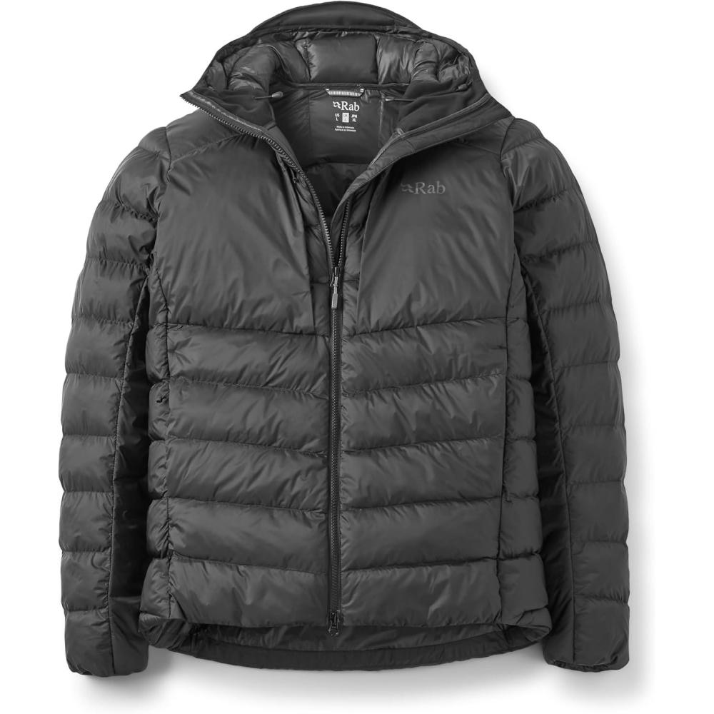imageRab Mens Cirrus Ultra Jacket  Lightweight Insulated Hoody for Hiking Climbing ampamp SkiingBlack