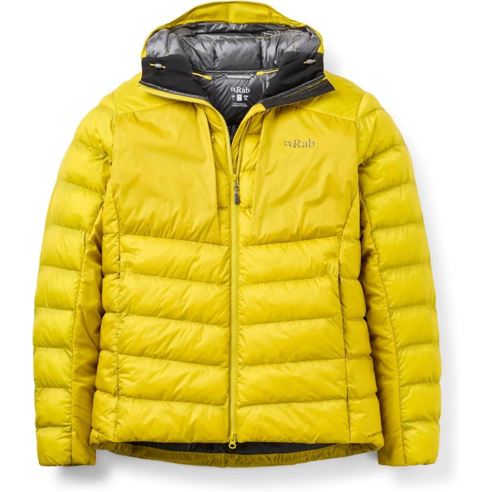 imageRab Mens Cirrus Ultra Jacket  Lightweight Insulated Hoody for Hiking Climbing ampamp SkiingDark Pollen