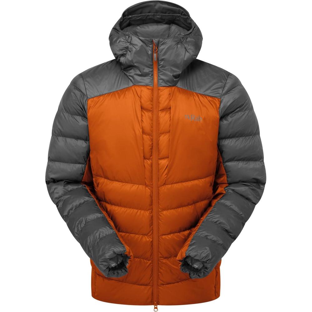 imageRab Mens Cirrus Ultra Jacket  Lightweight Insulated Hoody for Hiking Climbing ampamp SkiingGrapheneMarmalade