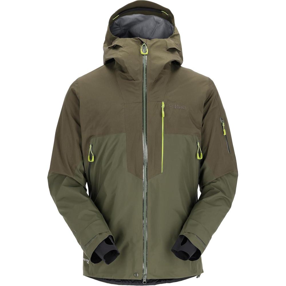 imageRab Mens Khroma Latok GoreTex Pro Jacket  GTX Waterproof Breathable Coat for Skiing ampamp Backcountry TouringArmy