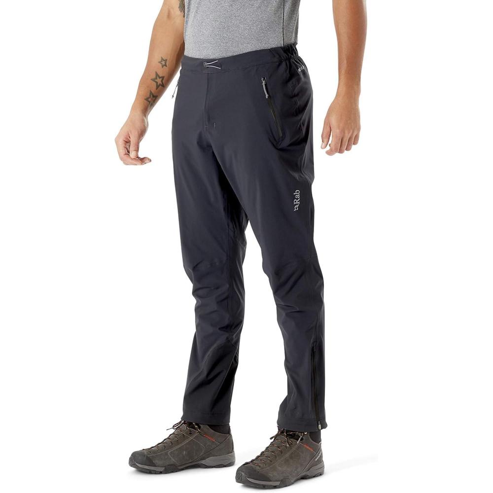 imageRab Mens Kinetic 20 Waterproof Breathable Pants for Hiking Climbing and MountaineeringBeluga