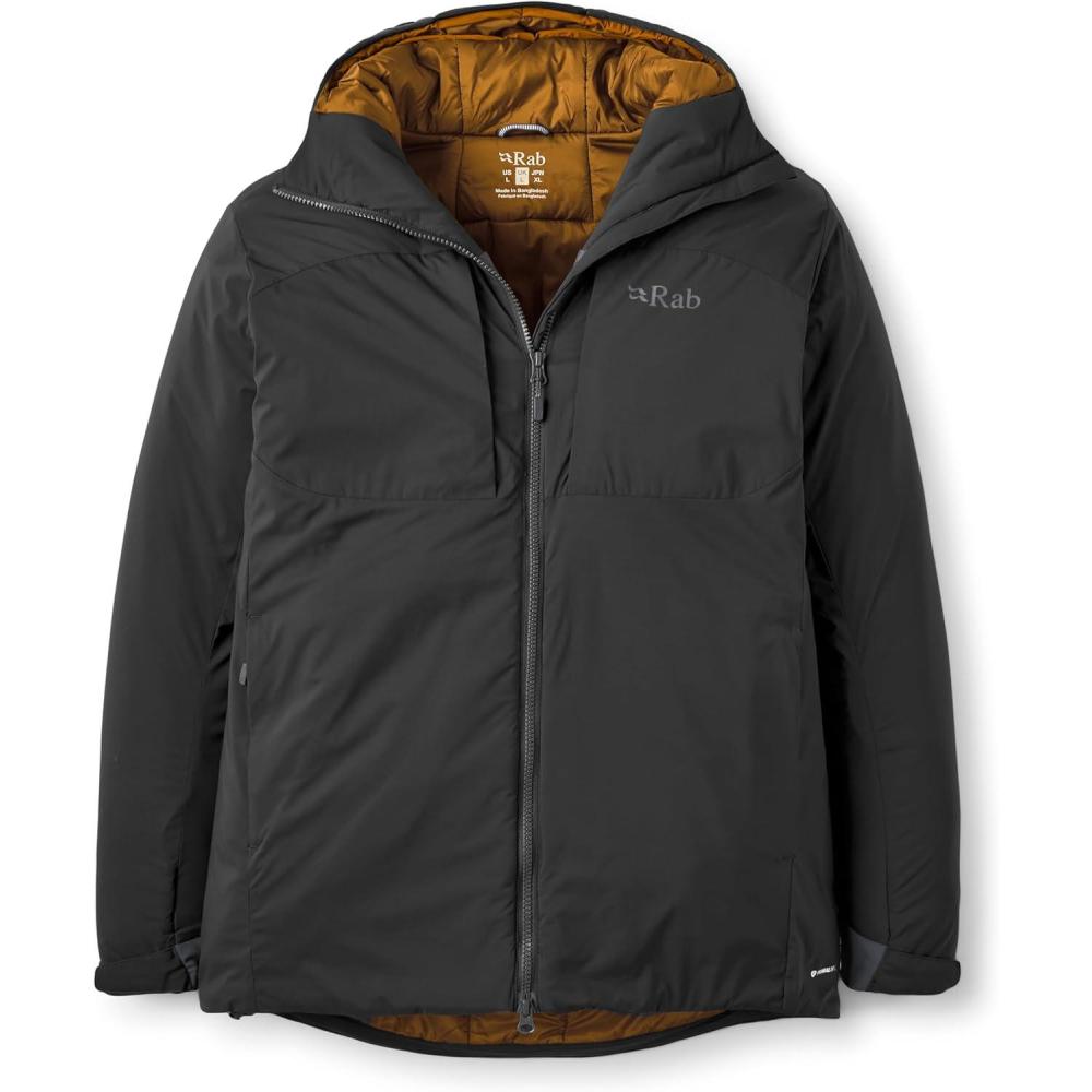imageRab Mens Xenair Alpine Jacket  Lightweight Insulated Coat For Hiking Skiing ampamp ClimbingBlack