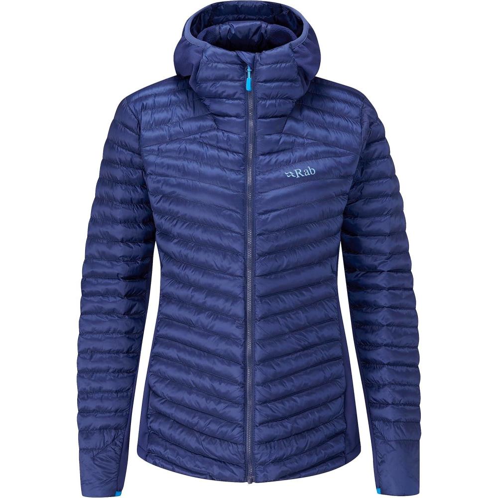imageRab Womens Cirrus Flex 20 Synthetic Insulated Hoody for Hiking Climbing and SkiingNightfall Blue