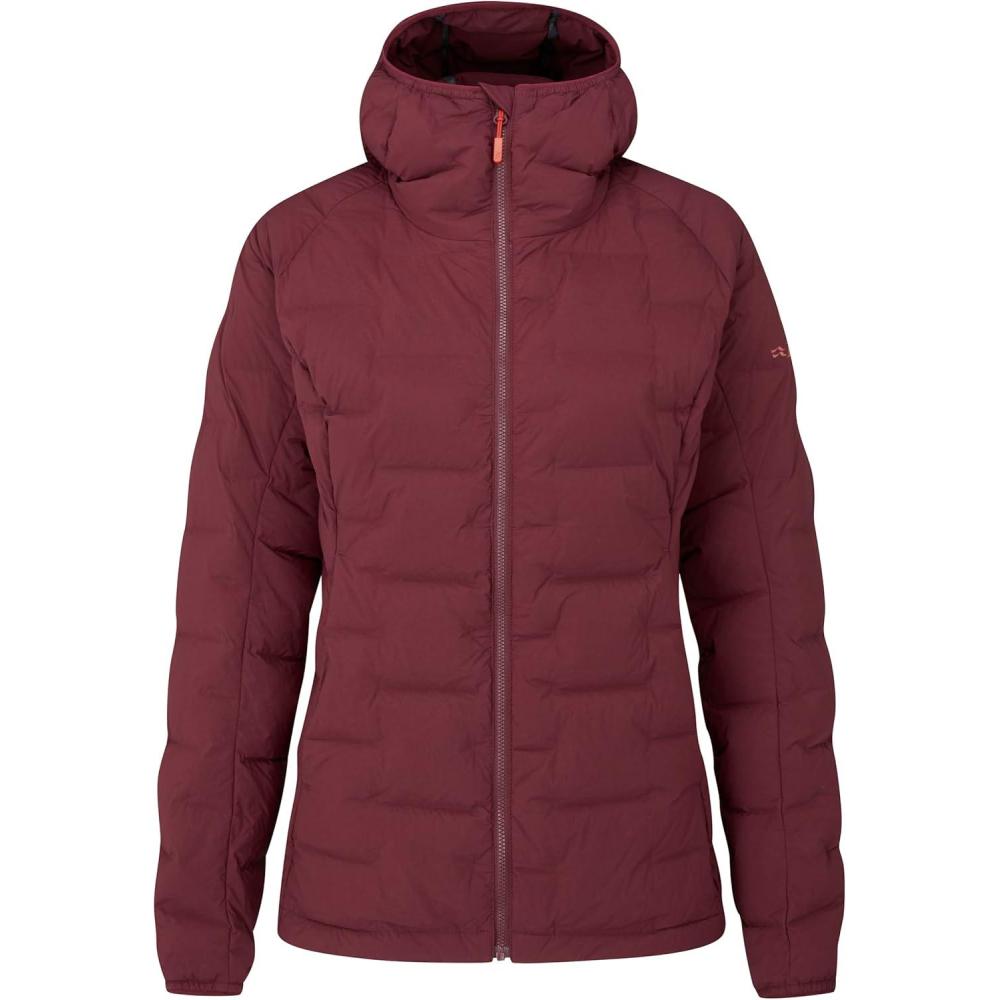 imageRab Womens Cubit Stretch Down Hoody  Lightweight Down Coat for Trekking Climbing ampamp SkiingDeep Heather