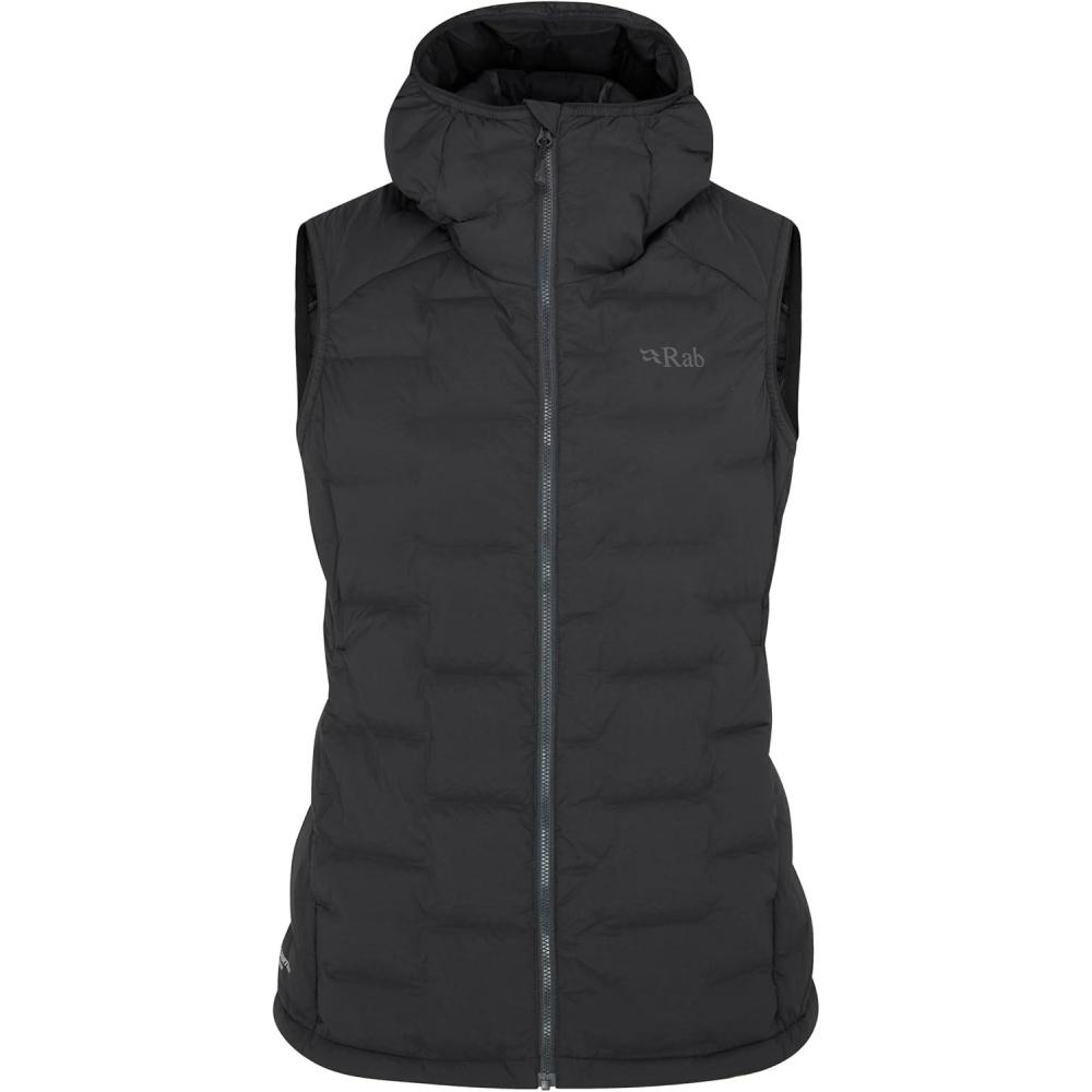 imageRab Womens Cubit Stretch Down Insulated Lightweight Vest for Hiking Climbing and SkiingEbony