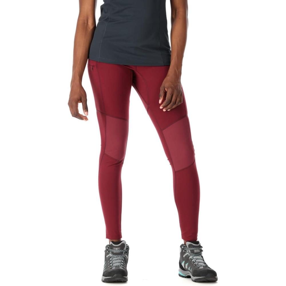 imageRab Womens Horizon Tights MoistureWicking Durable Leggings for Hiking Trail Running and ClimbingDeep Heather