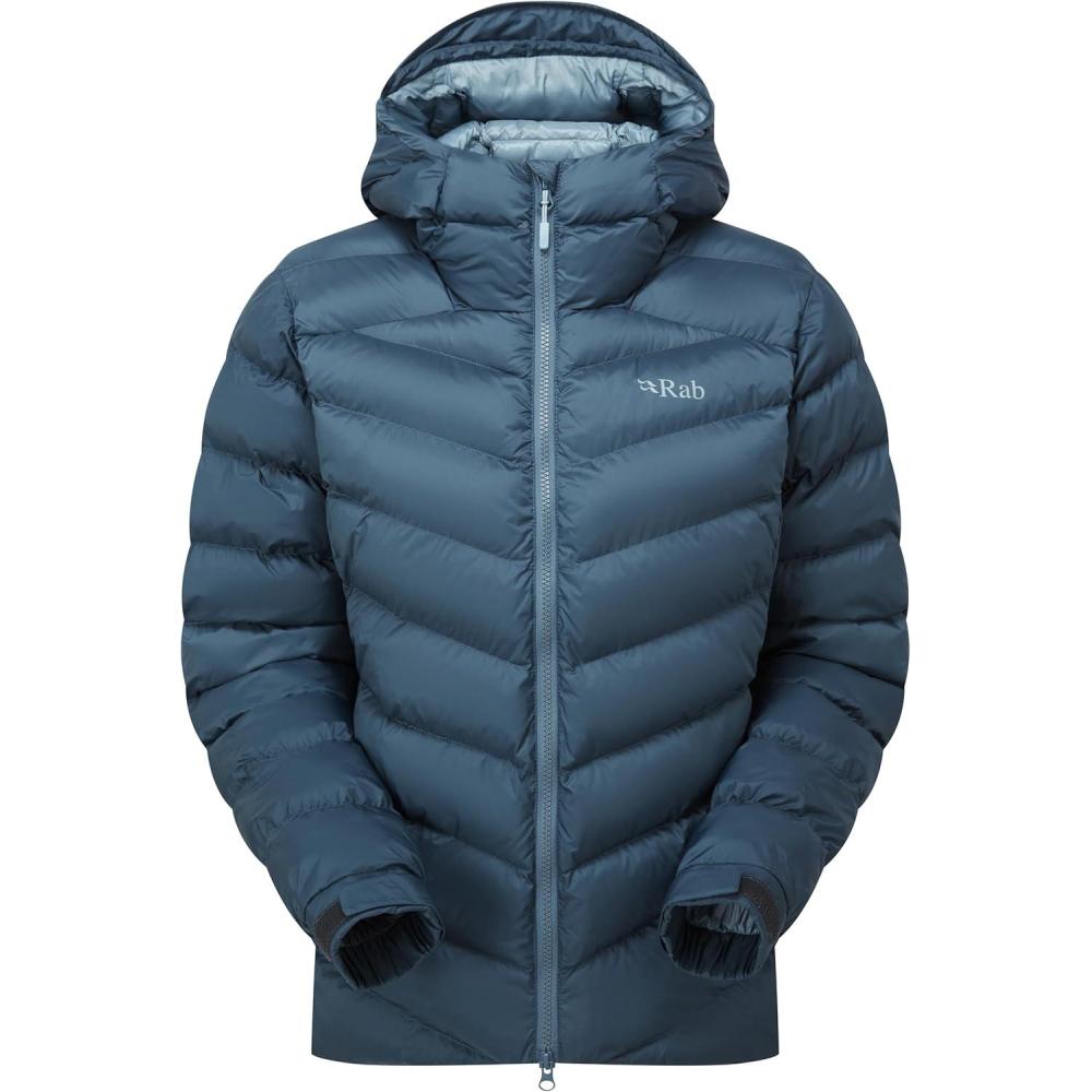 imageRab Womens Nebitron Pro Hooded Jacket Lightweight ampamp Insulated for Hiking ampamp MountainOrion Blue