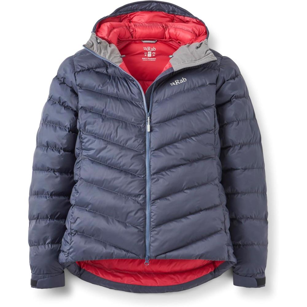 imageRab Womens Nebitron Pro Hooded Jacket Lightweight ampamp Insulated for Hiking ampamp MountainSteel