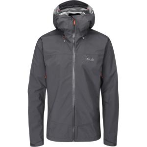 Rab Men’s Downpour Plus 2.0 Waterproof Breathable Jacket for Hiking & Climbing(Graphene)