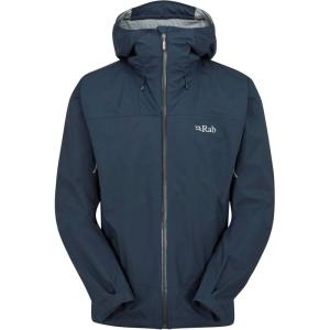 Rab Men’s Downpour Plus 2.0 Waterproof Breathable Jacket for Hiking & Climbing(Tempest Blue)