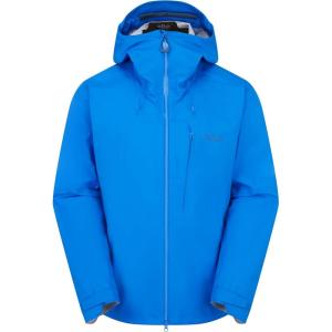 Rab Men’s Firewall Alpine Jacket – Ultralight Waterproof Hooded Coat for Climbing & Hiking(Maya Blue)
