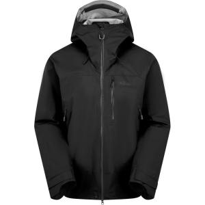 Rab Men’s Firewall Mountain Jacket – Lightweight Waterproof Hooded Coat for Climbing & Hiking(Black)