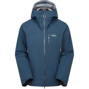 Rab Men’s Firewall Mountain Jacket – Lightweight Waterproof Hooded Coat for Climbing & Hiking(Tempest Blue)