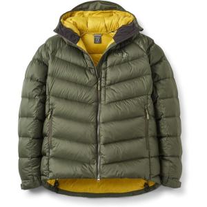Rab Men’s Glaceon Pro Down Jacket – Lightweight Down Coat for Hiking, Climbing, & Mountaineering(Army)