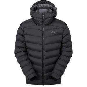 Rab Men’s Nebitron Pro Hooded Jacket, Lightweight & Insulated for Hiking & Mountain(Black)