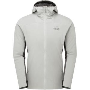 Rab Men’s Xenair Alpine Flex Jacket – Hooded Synthetic Insulated Coat for Hiking & Mountaineering(Light Zinc)