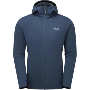 Rab Men’s Xenair Alpine Flex Jacket – Hooded Synthetic Insulated Coat for Hiking & Mountaineering(Tempest Blue)