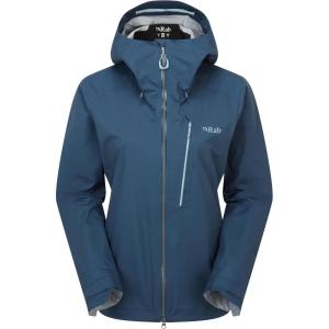 Rab Women’s Firewall Alpine Jacket – Ultralight Waterproof Hooded Coat for Climbing & Hiking(Tempest Blue)