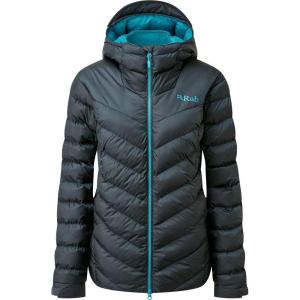 Rab Women’s Nebitron Pro Hooded Jacket, Lightweight & Insulated for Hiking & Mountain(Beluga)