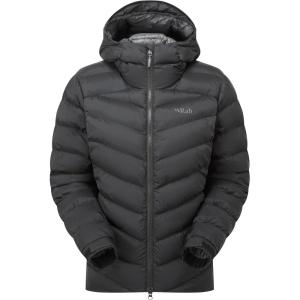 Rab Women’s Nebitron Pro Hooded Jacket, Lightweight & Insulated for Hiking & Mountain(Black)