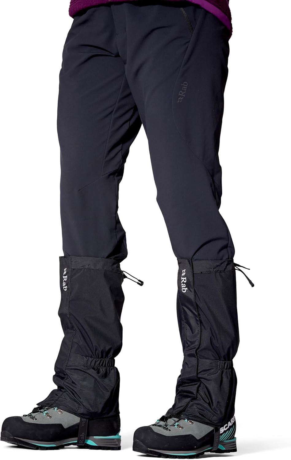 imageRab Kangri GTX Gaiter Waterproof GoreTex Gaiter for Hiking ampamp MountaineeringBlack