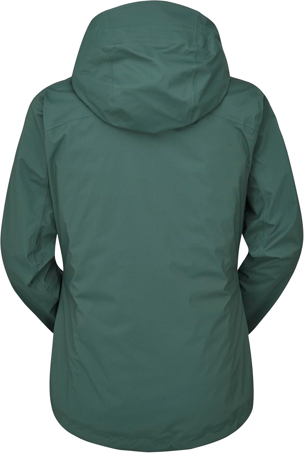 imageRab Womens Firewall Light Jacket Lightweight Waterproof Hooded Coat for Hiking ampamp TrekkingGreen Slate