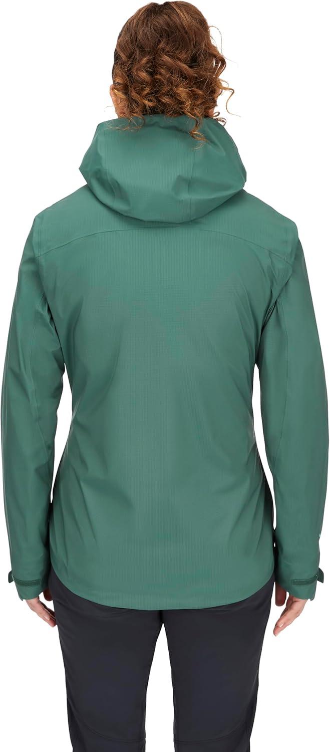 imageRab Womens Firewall Light Jacket Lightweight Waterproof Hooded Coat for Hiking ampamp TrekkingGreen Slate