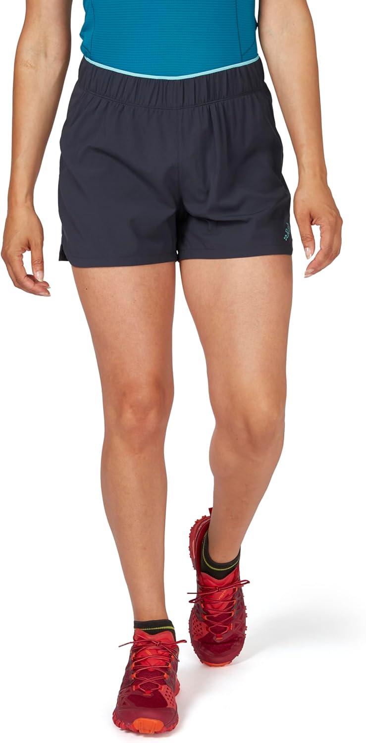 imageRab Womens Talus Active Shorts MoistureWicking Lightweight Shorts for Trail Running ampamp HikingEbony