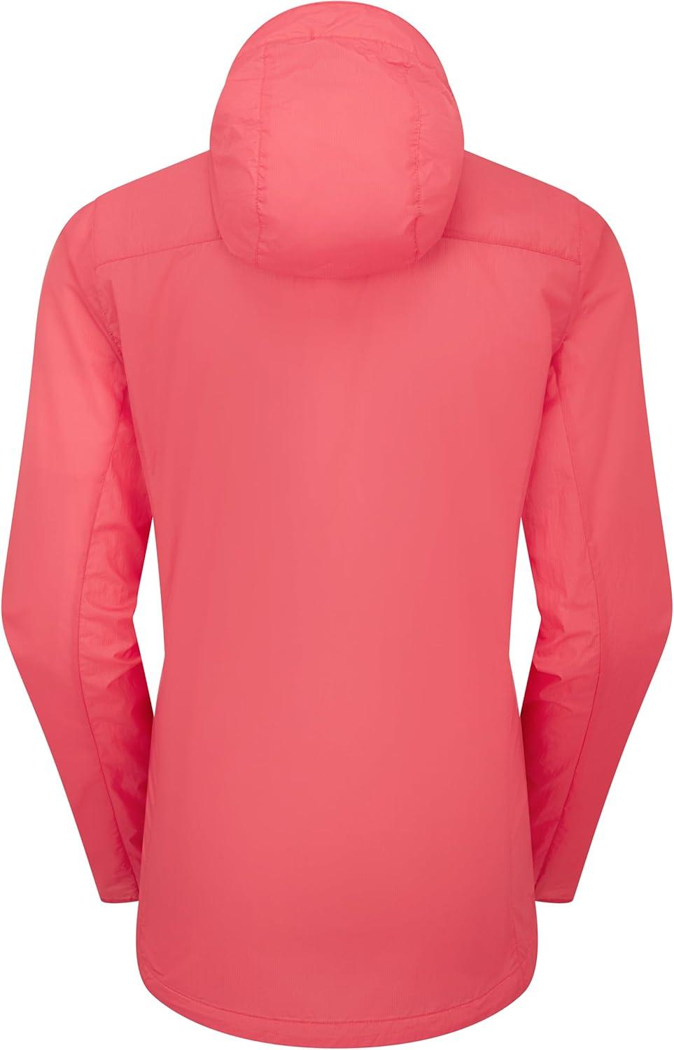 imageRab Womens Vital Hoody Ultralight Windproof Shell Jacket for Hiking Trail Running ampamp ClimbingHibiscus