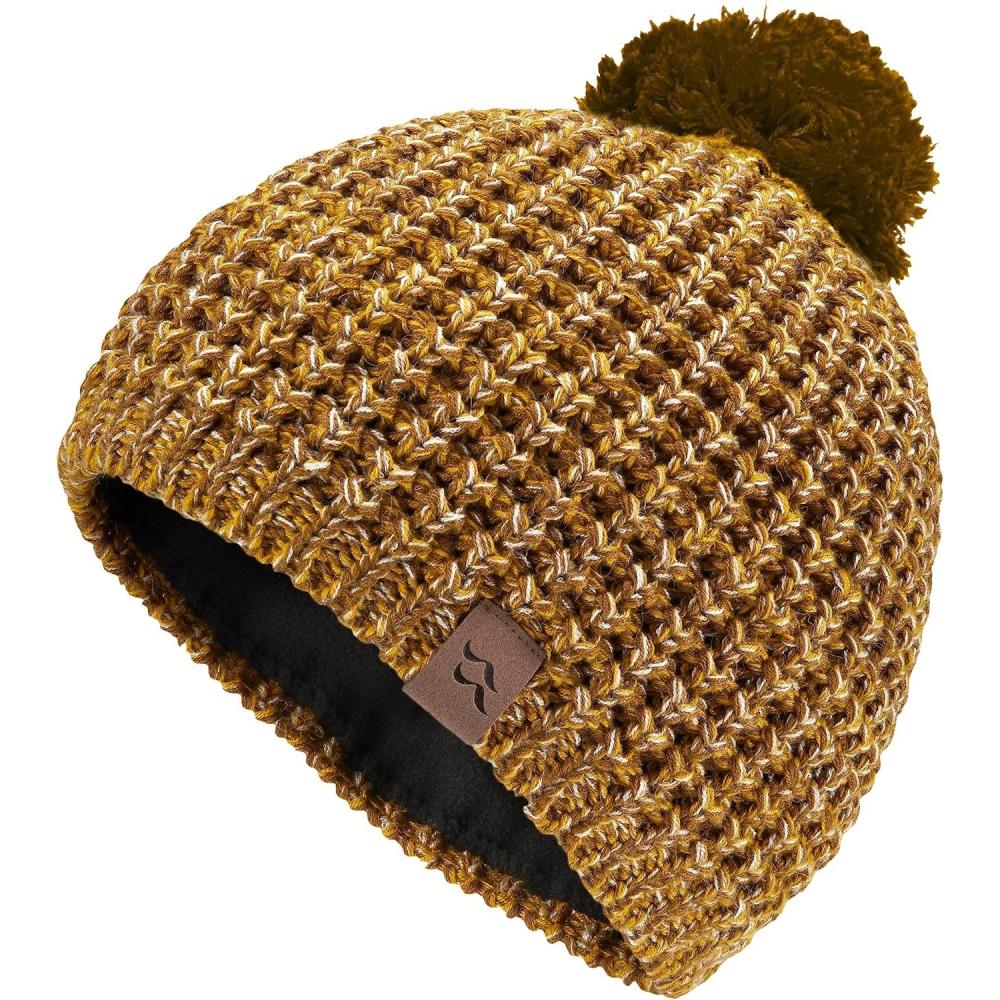 imageRAB Nonna Bobble Beanie Pom Hat for Skiing Hiking ampamp Casual UseFootprintSahara