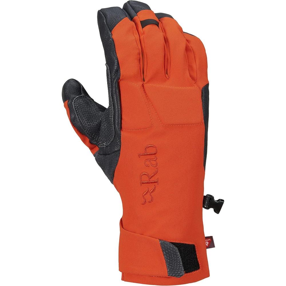 imageRab Fulcrum GTX Waterproof Breathable GORETEX Leather Gloves for Climbing ampamp MountaineeringFirecracker