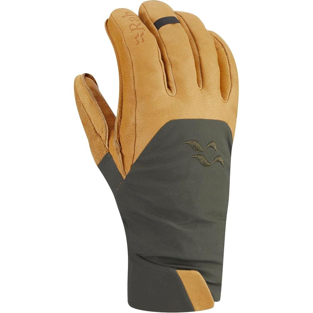 imageRab Khroma Tour GTX Waterproof Breathable GoreTEX Leather Gloves for Skiing Climbing ampamp MountaineeringArmy