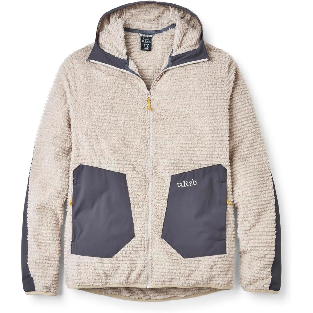 imageRab Mens Buckstone Hoody Lightweight Insulated Midlayer Coat for Hiking ampamp SkiingPebble