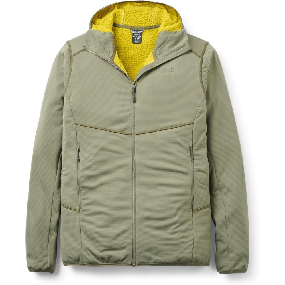 imageRab Mens Evolute Hoody  Lightweight Insulated Jacket for Hiking ampamp ClimbingLight Khaki