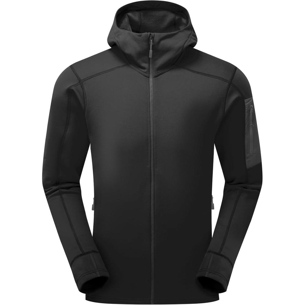 imageRab Mens Modulus Hoody Warm Fleece Jacket for Hiking ampamp ClimbingBlack