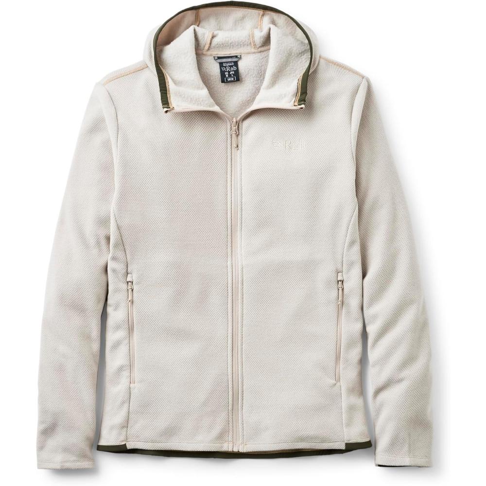 imageRab Mens Stavel Hoody Warm Midweight Fleece Jacket for Hiking Climbing ampamp SkiingPebble