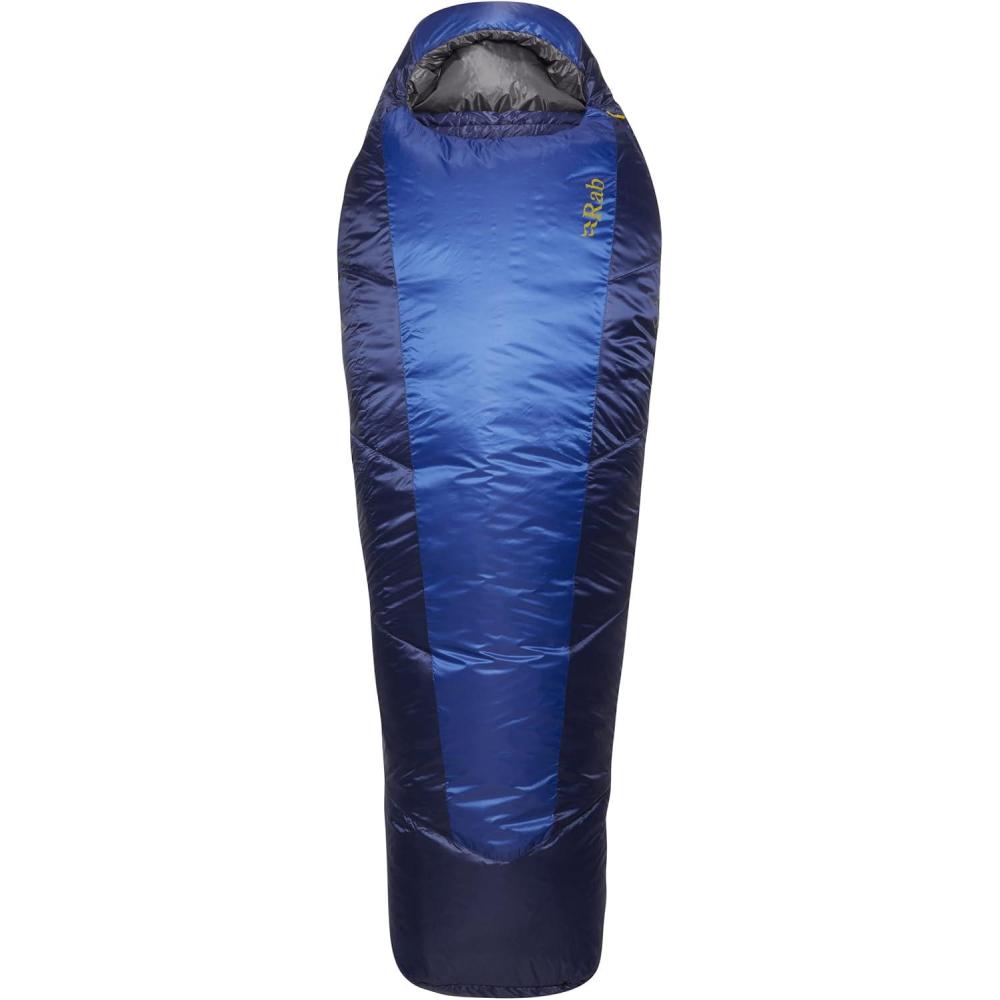 imageRab Solar Eco Sleeping Bag  Lightweight Warm Mummy Sleep Sack for Camping ampamp BackpackingAscent Blue