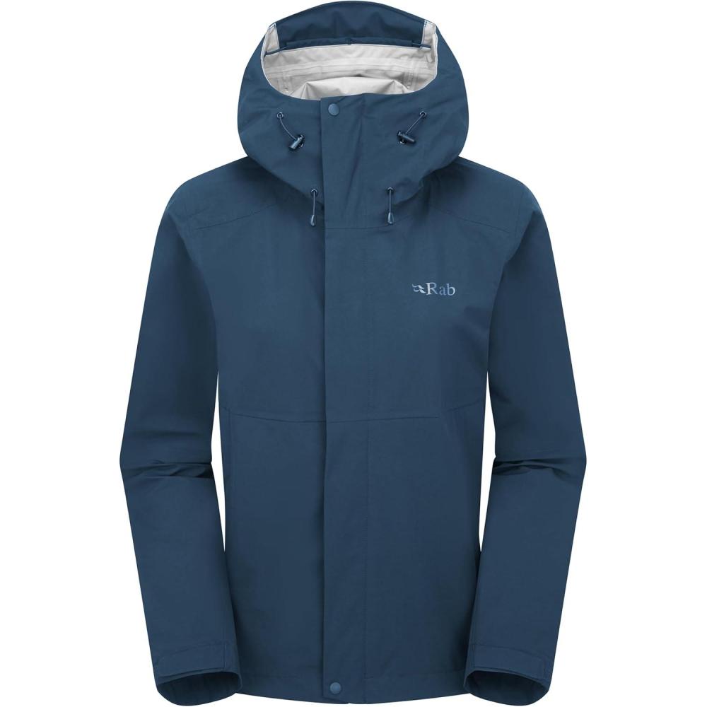 imageRab Womens Firewall Jacket  Lightweight Waterproof Hooded Coat for Climbing ampamp HikingTempest Blue
