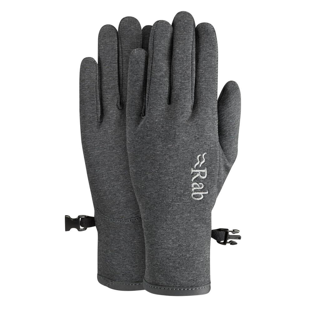 imageRab Womens Geon Gloves  Lightweight Fleece Gloves for Hiking ampamp Skiing  Black  Medium  BlackSteel Marl  MediumBlackSteel Marl